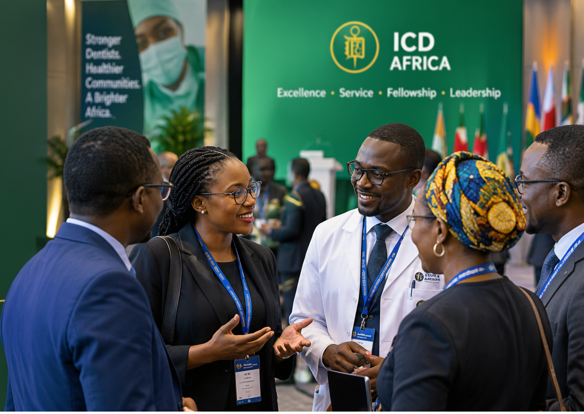 ICD Africa members gathered for a professional ceremony